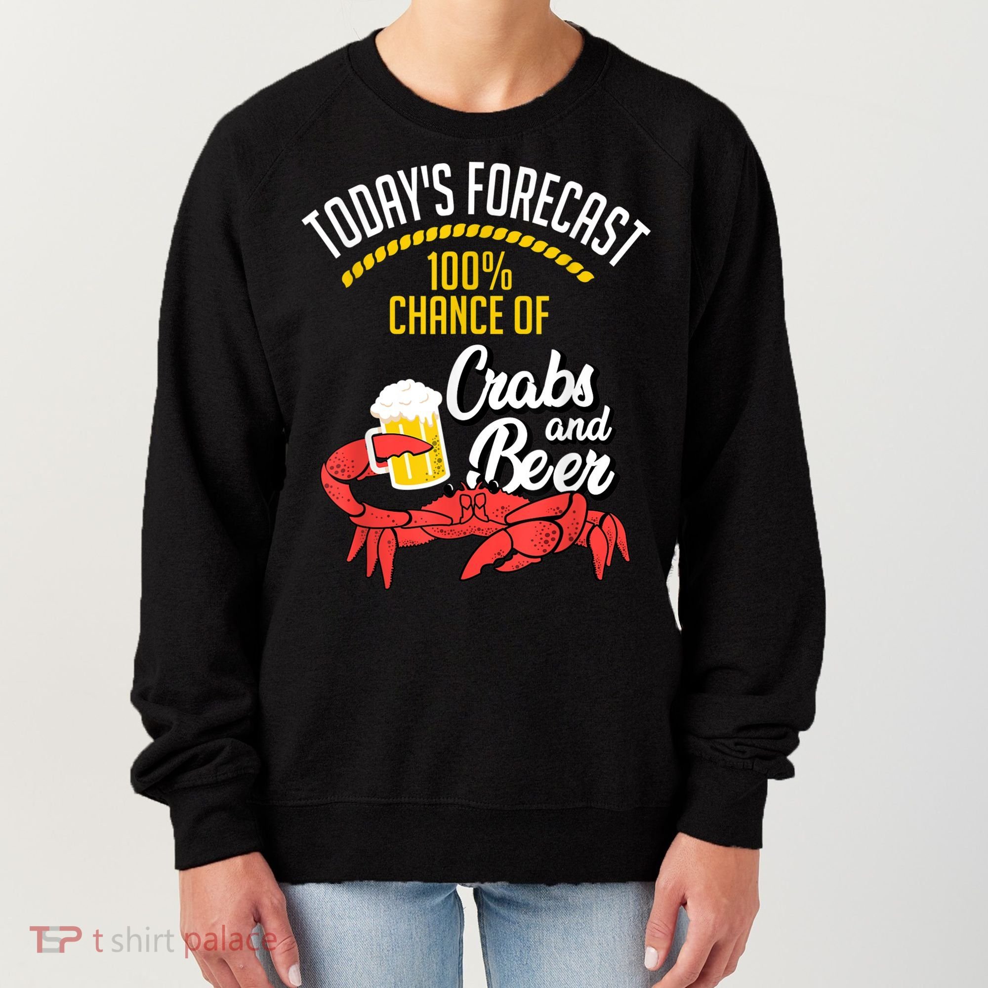 Crabs And Beer Chesapeake Blue Crab Crabbing Men Women Women's Sweatshirt