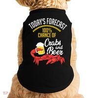Crabs And Beer Chesapeake Blue Crab Crabbing Men Women Doggie Tank thumb 0