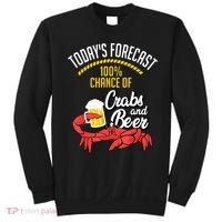 Crabs And Beer Chesapeake Blue Crab Crabbing Men Women Sweatshirt thumb 0