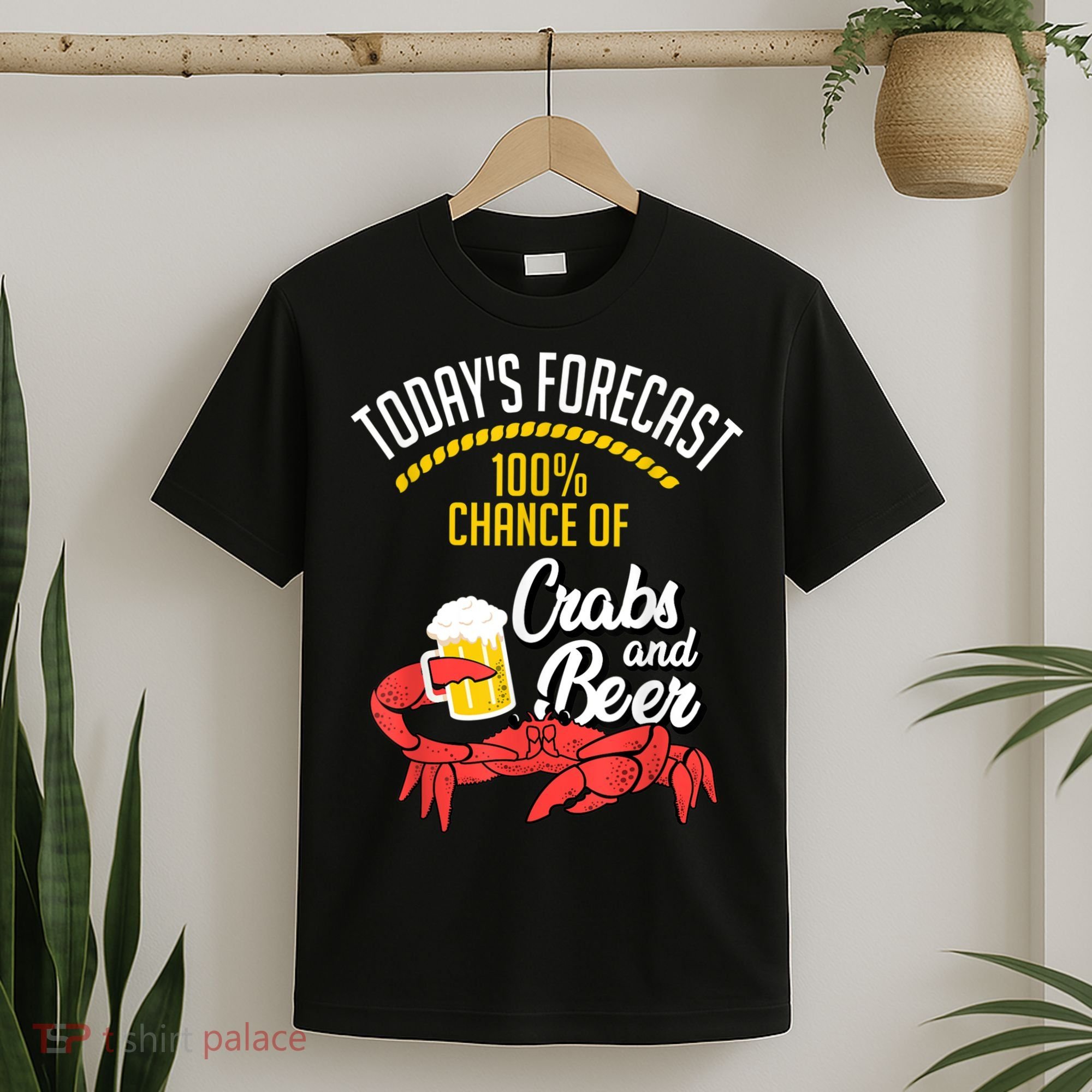Crabs And Beer Chesapeake Blue Crab Crabbing Men Women T-Shirt