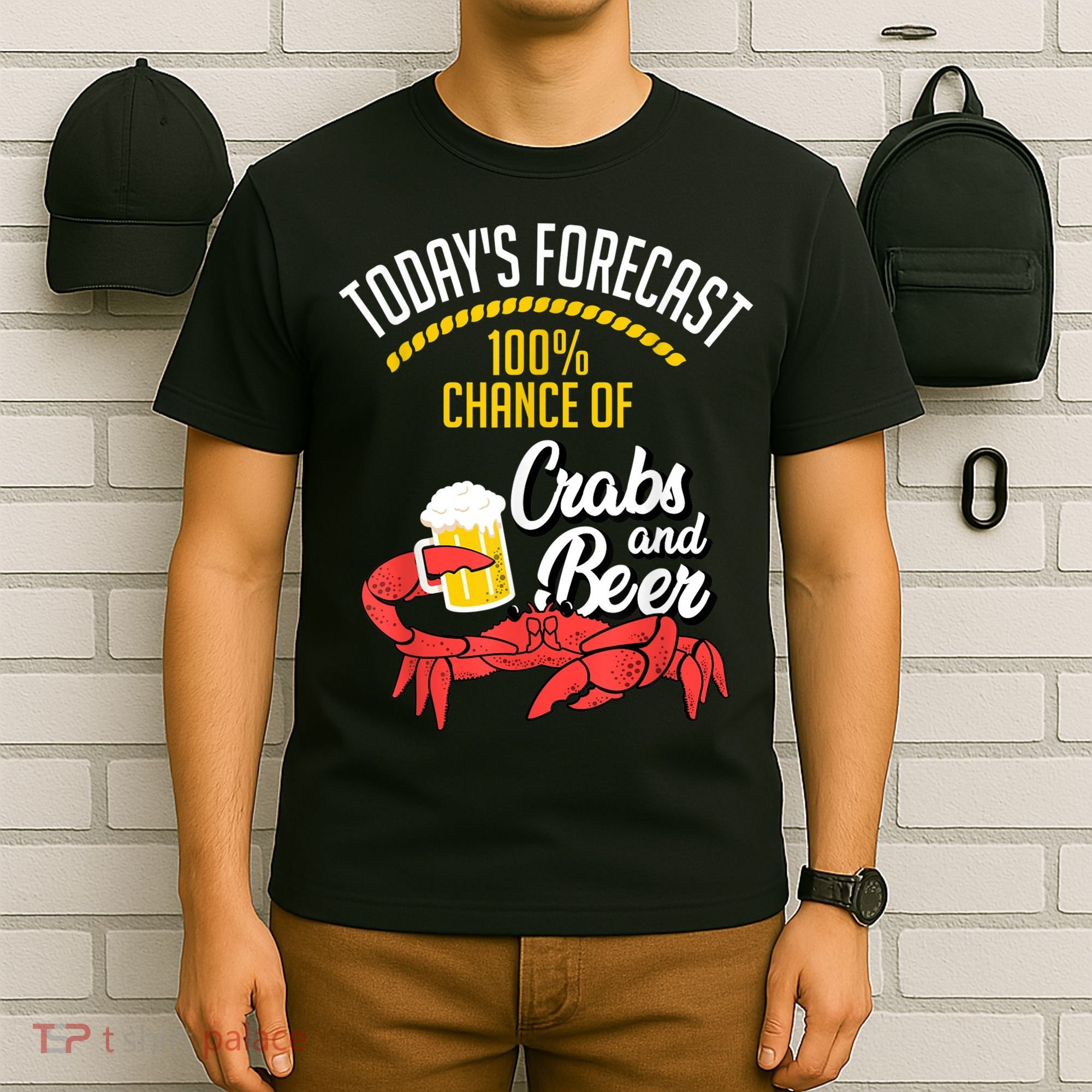 Crabs And Beer Chesapeake Blue Crab Crabbing Men Women T-Shirt