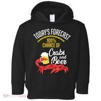 Crabs And Beer Chesapeake Blue Crab Crabbing Men Women Toddler Hoodie thumb 0