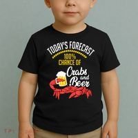 Crabs And Beer Chesapeake Blue Crab Crabbing Men Women Toddler T-Shirt thumb 2