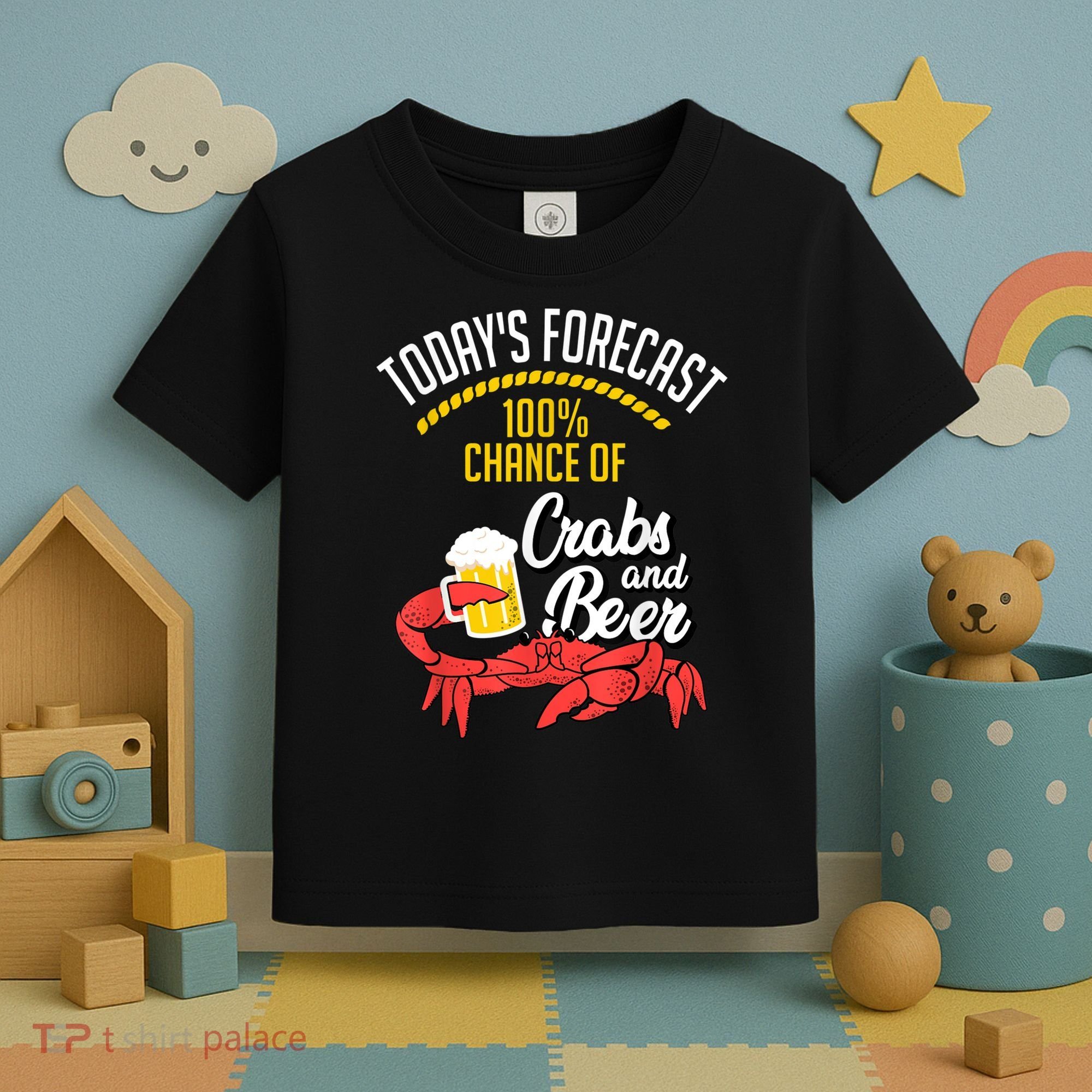Crabs And Beer Chesapeake Blue Crab Crabbing Men Women Toddler T-Shirt