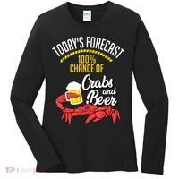 Crabs And Beer Chesapeake Blue Crab Crabbing Men Women Women's Long Sleeve Shirt thumb 0