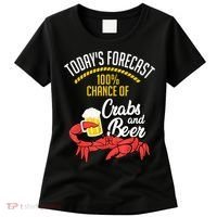 Crabs And Beer Chesapeake Blue Crab Crabbing Men Women Women's T-Shirt thumb 0