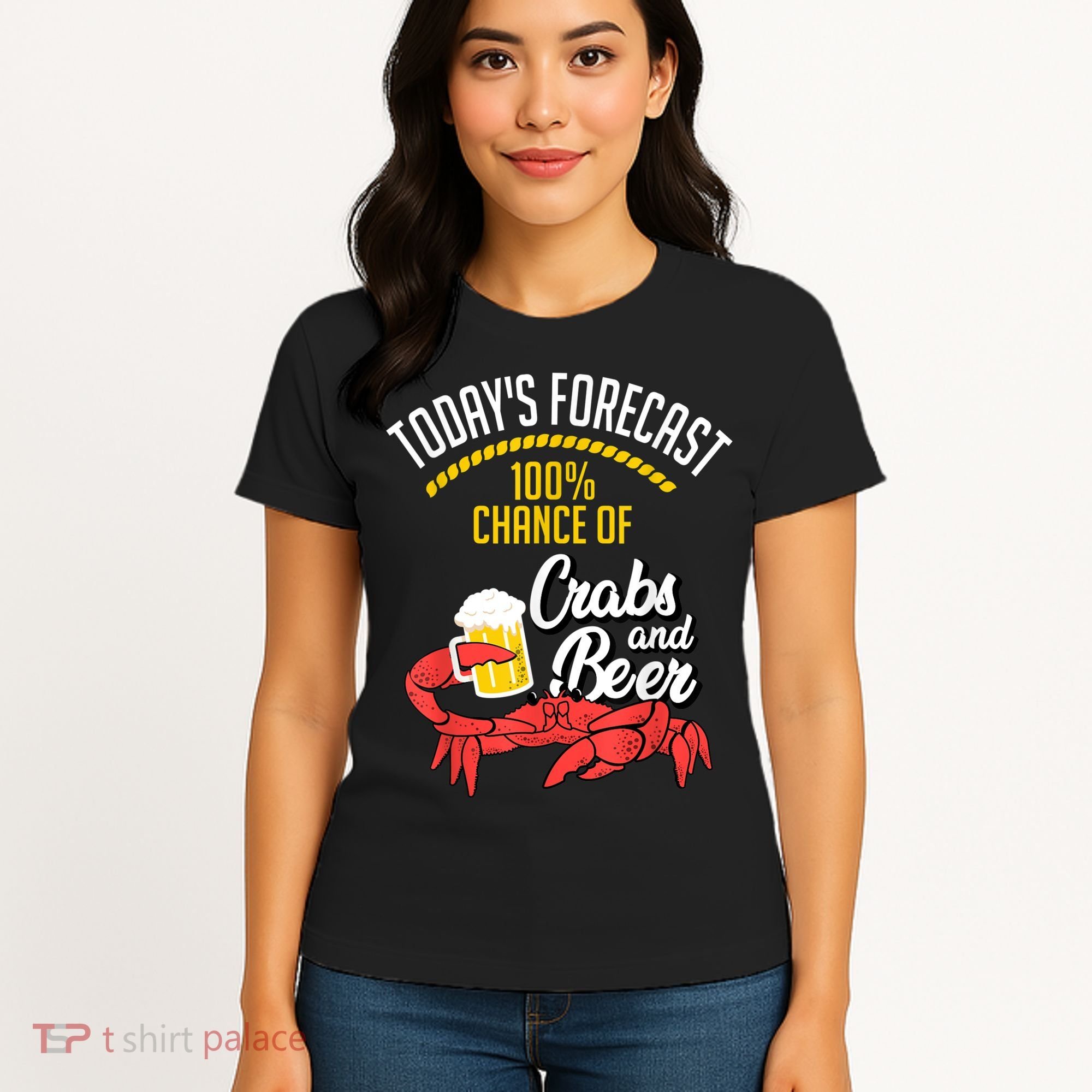 Crabs And Beer Chesapeake Blue Crab Crabbing Men Women Women's T-Shirt