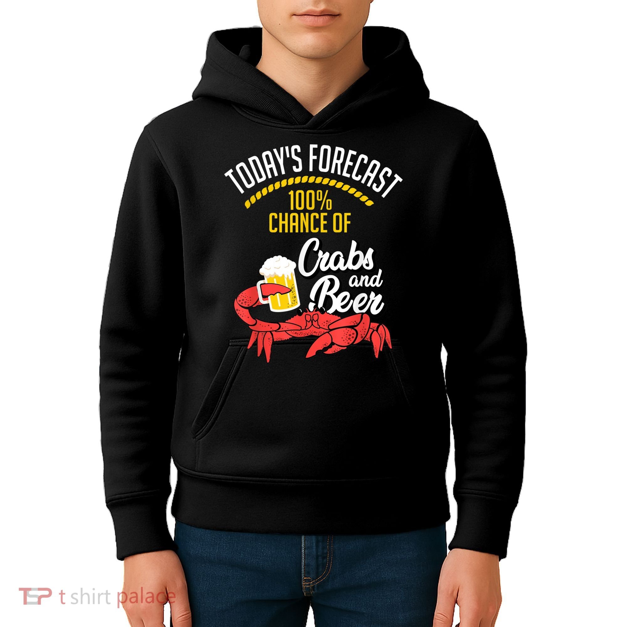 Crabs And Beer Chesapeake Blue Crab Crabbing Men Women Kids Hoodie