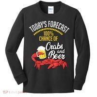 Crabs And Beer Chesapeake Blue Crab Crabbing Men Women Kids Long Sleeve Shirt thumb 0