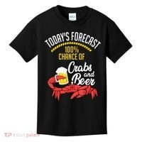 Crabs And Beer Chesapeake Blue Crab Crabbing Men Women Kids T-Shirt thumb 0