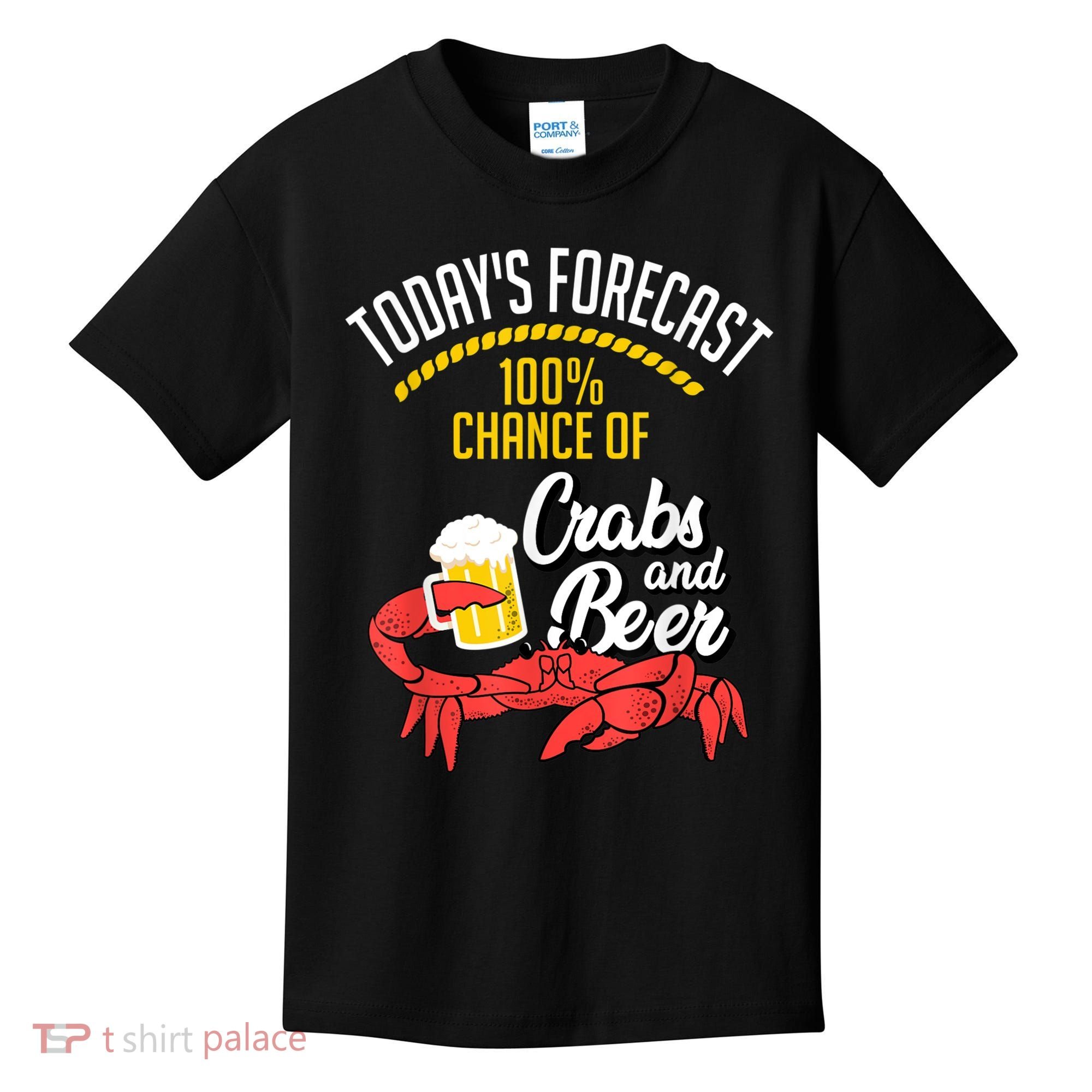 Crabs And Beer Chesapeake Blue Crab Crabbing Men Women Kids T-Shirt