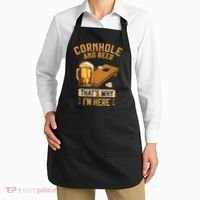 Cornhole And Beer That's Why I'm Here Sack Toss Game Apron thumb 2