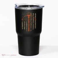 Crossbow Archery Bow Hunting Camo American Flag Distressed Tumbler thumb 0