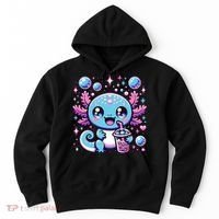 Cute Axolotl Bubble Boba Tea Anime   Hoodie thumb 0