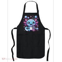 Cute Axolotl Bubble Boba Tea Anime   Apron thumb 0