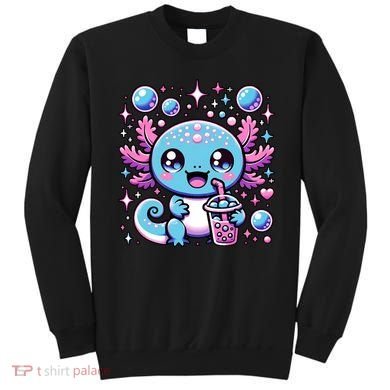 Cute Axolotl Bubble Boba Tea Anime   Sweatshirt