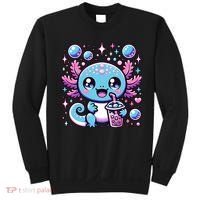 Cute Axolotl Bubble Boba Tea Anime   Sweatshirt thumb 0