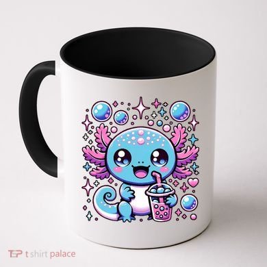Cute Axolotl Bubble Boba Tea Anime   Coffee Mug