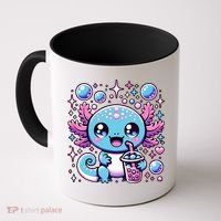 Cute Axolotl Bubble Boba Tea Anime   Coffee Mug thumb 0