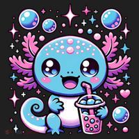 Cute Axolotl Bubble Boba Tea Anime   Tumbler thumb 3