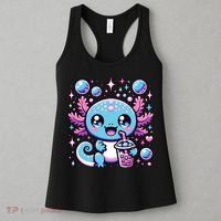 Cute Axolotl Bubble Boba Tea Anime   Women's Tank Top thumb 3