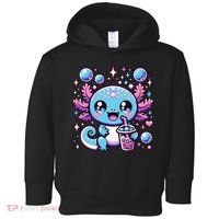 Cute Axolotl Bubble Boba Tea Anime   Toddler Hoodie thumb 0