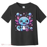 Cute Axolotl Bubble Boba Tea Anime   Toddler T-Shirt thumb 0