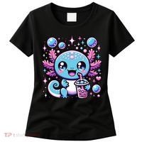Cute Axolotl Bubble Boba Tea Anime   Women's T-Shirt thumb 0
