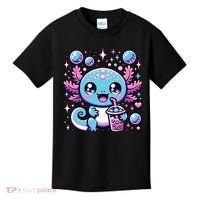 Cute Axolotl Bubble Boba Tea Anime   Kids T-Shirt thumb 0