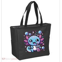 Cute Axolotl Bubble Boba Tea Anime   Tote Bag thumb 2