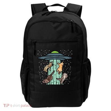 Cats Abducted By Ufo Funny Alien Space Lover Backpack