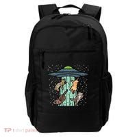 Cats Abducted By Ufo Funny Alien Space Lover Backpack thumb 0