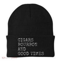 Cigars and Bourbon Good Times Drinking Smoking Beanie thumb 0