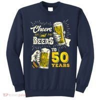 Cheers And Beers To 50 Years Old Beer 50th Birthday Beer Sweatshirt thumb 0