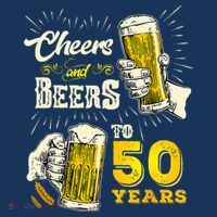 Cheers And Beers To 50 Years Old Beer 50th Birthday Beer Women's Hoodie thumb 2