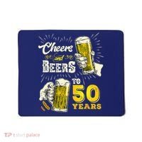 Cheers And Beers To 50 Years Old Beer 50th Birthday Beer Mousepad thumb 0