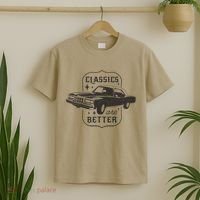 Classics Are Better Vintage Car Gift T-Shirt thumb 2