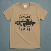 Classics Are Better Vintage Car Gift T-Shirt thumb 5