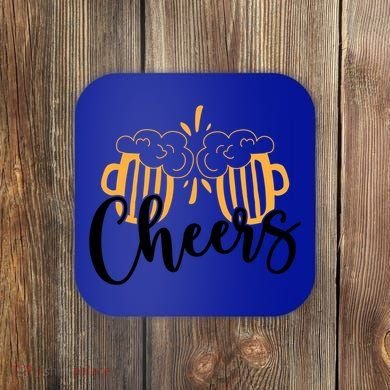 Cheers And Beer Craft Beer Lover National Beer Day Gift Coaster