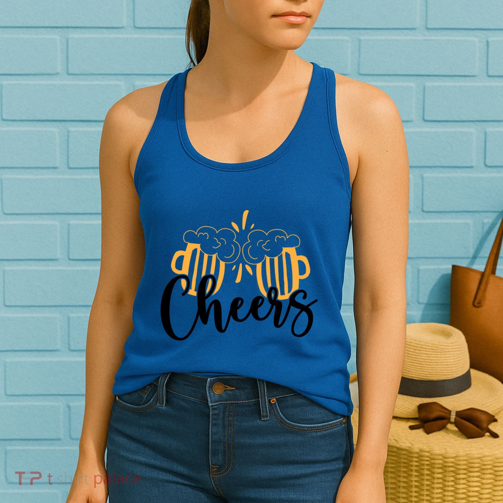 Cheers And Beer Craft Beer Lover National Beer Day Gift Women's Tank Top