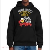 Crabs And Beer Chesapeake Blue Crab Shirts Crabbing Men Women District V.I.T. Heavyweight Hoodie thumb 0