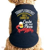 Crabs And Beer Chesapeake Blue Crab Shirts Crabbing Men Women Doggie Tank thumb 0