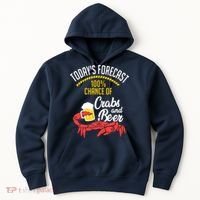 Crabs And Beer Chesapeake Blue Crab Shirts Crabbing Men Women Hoodie thumb 0