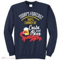 Crabs And Beer Chesapeake Blue Crab Shirts Crabbing Men Women Sweatshirt thumb 0