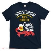 Crabs And Beer Chesapeake Blue Crab Shirts Crabbing Men Women T-Shirt thumb 0