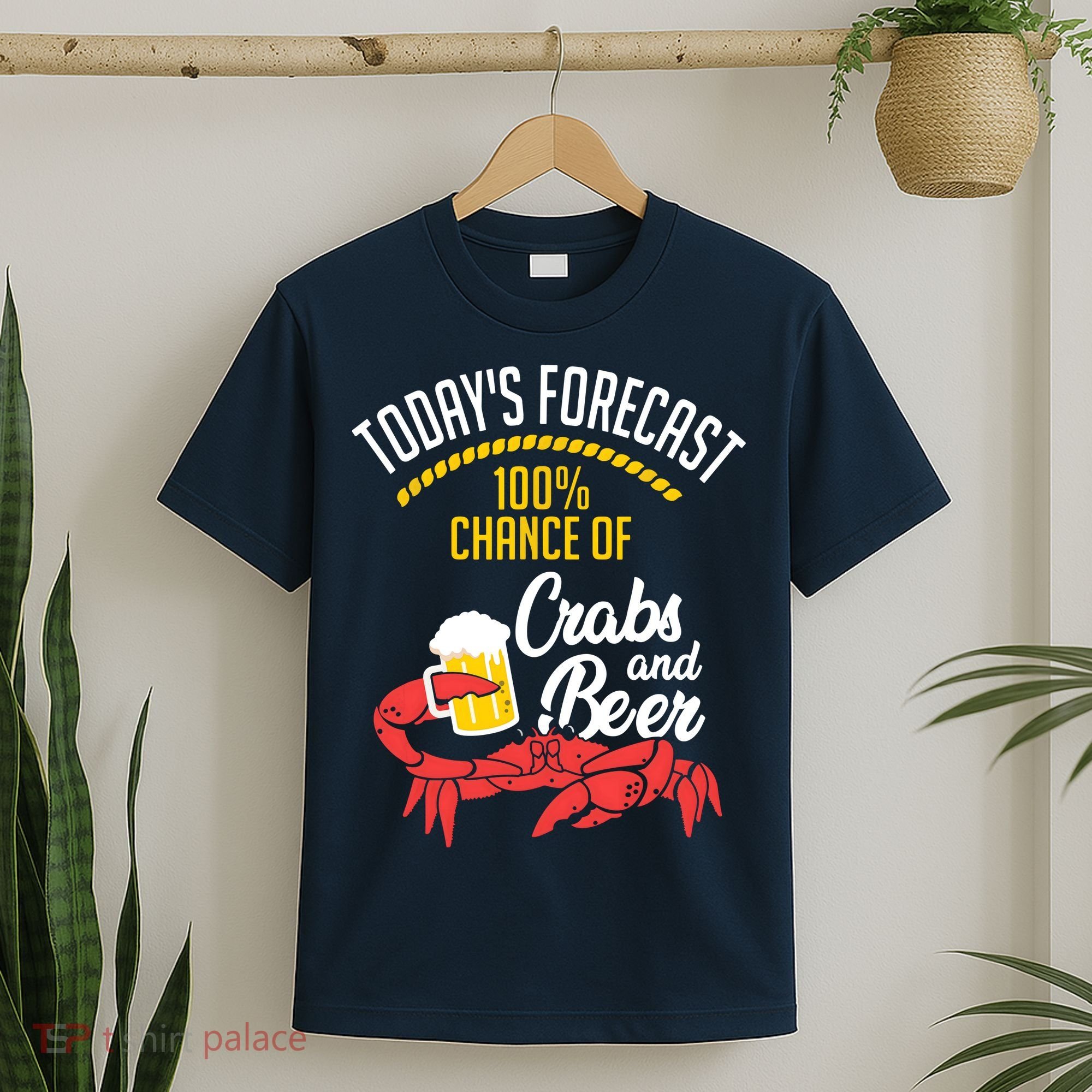Crabs And Beer Chesapeake Blue Crab Shirts Crabbing Men Women T-Shirt