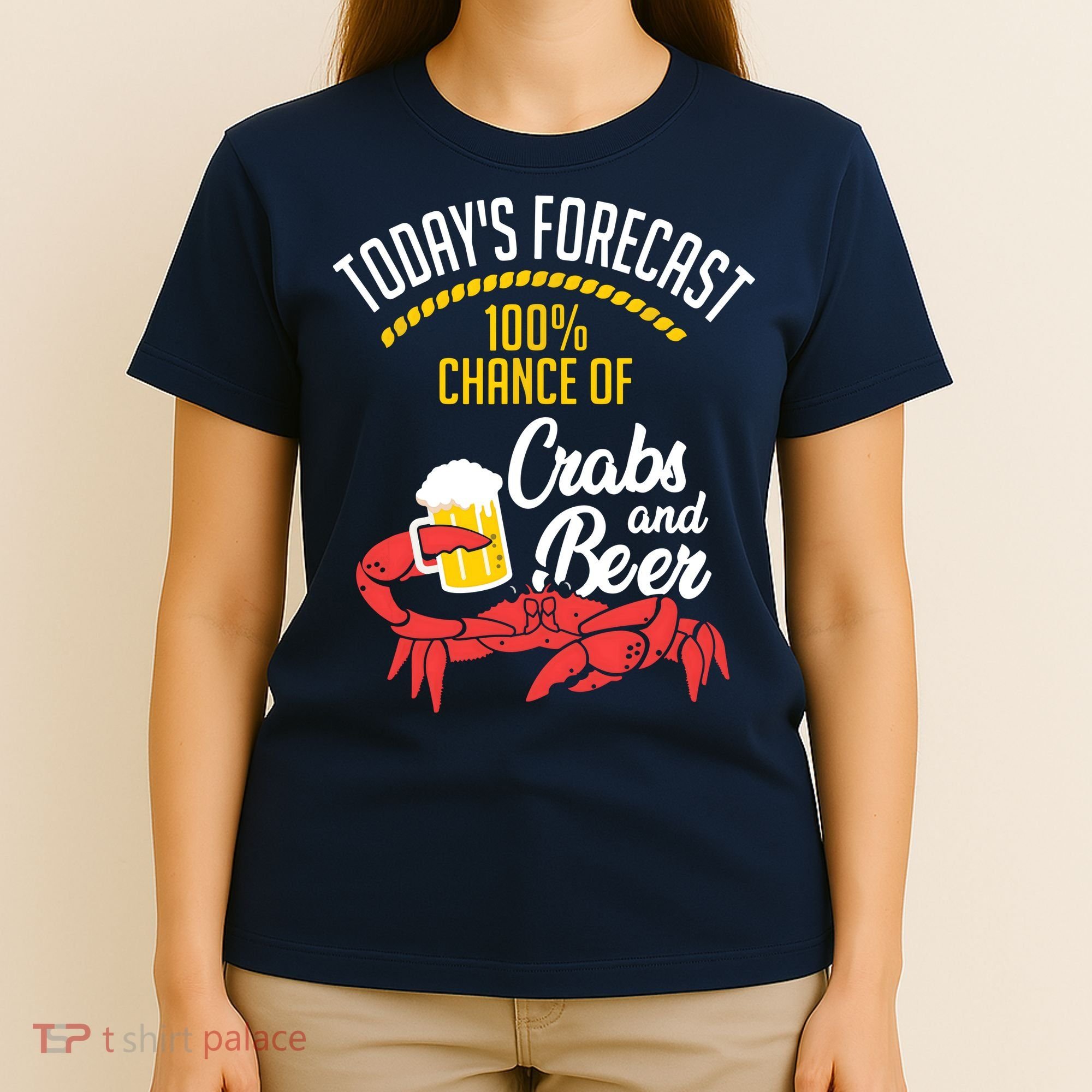 Crabs And Beer Chesapeake Blue Crab Shirts Crabbing Men Women T-Shirt