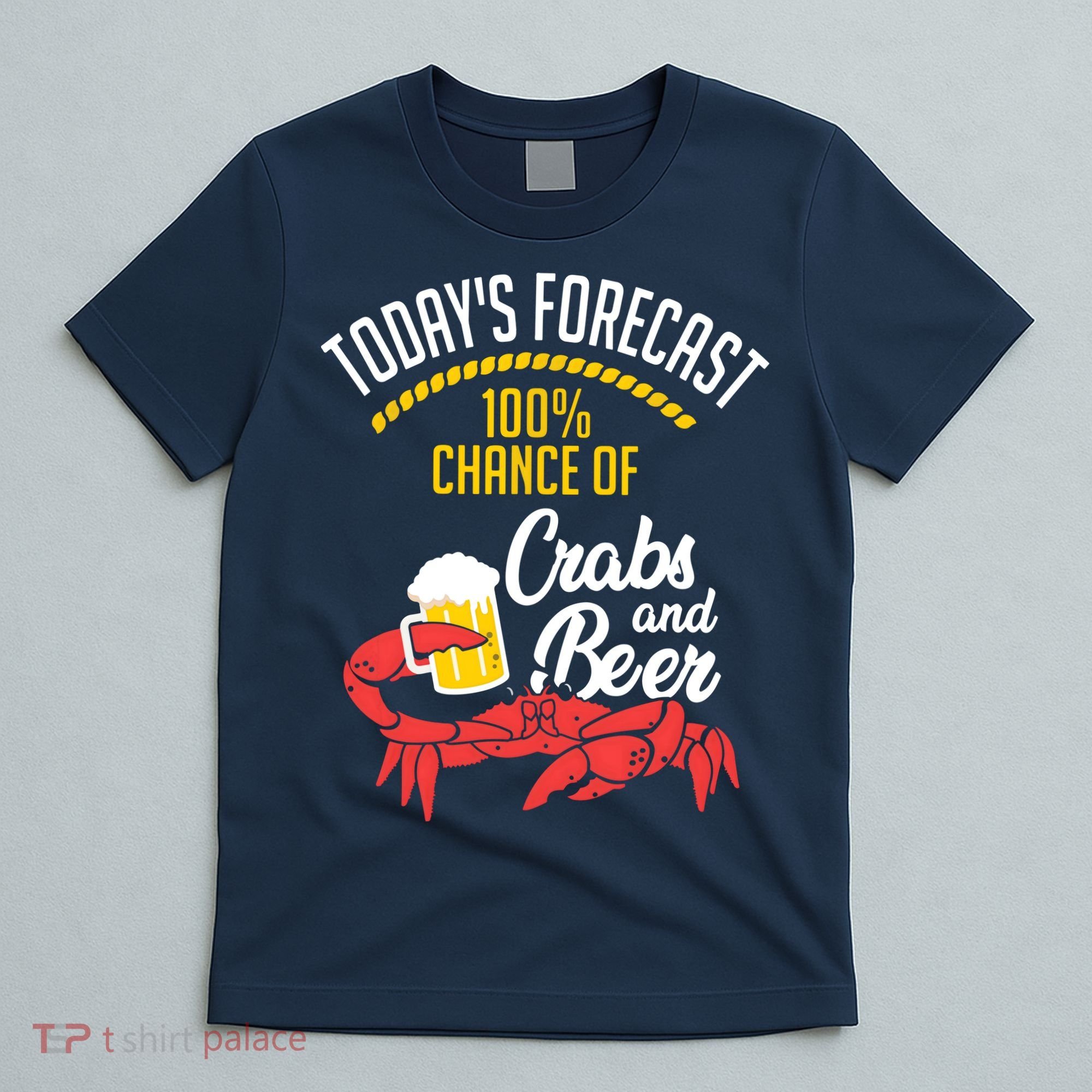 Crabs And Beer Chesapeake Blue Crab Shirts Crabbing Men Women T-Shirt