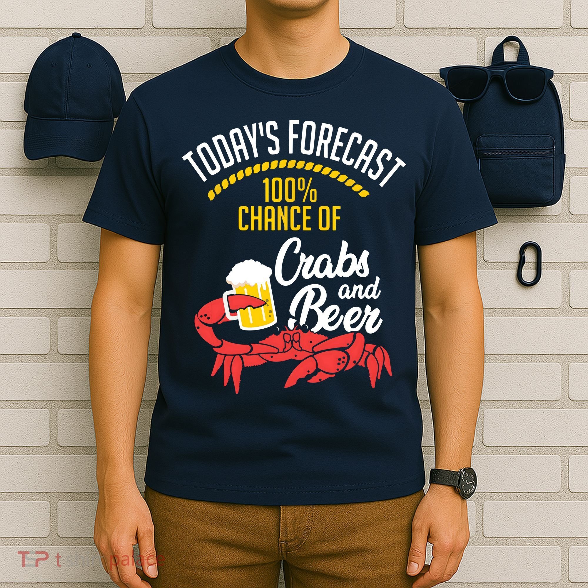Crabs And Beer Chesapeake Blue Crab Shirts Crabbing Men Women T-Shirt