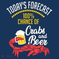 Crabs And Beer Chesapeake Blue Crab Shirts Crabbing Men Women T-Shirt thumb 7